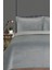 Toskana Çift Kişilik Lüks Kadife Yatak Örtüsü Gri 1