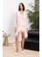 Kadife Saten 3'lü Kadın Pijama Takımı - 2845 4