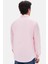 Slim Fit Pembe Armürlü Düğmeli Yaka Pamuklu Gömlek 5HC02ORT07265 6