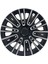 Peugeot Bütün Modelleri Için Uyumlu 16" Inç Gri-Siyah 4 Adet Jant Kapağı ( Partner 301 Rifter Vb. ) 3