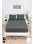 Mirava Premium %100 Pamuk Penye Lastikli Çift Kişilik Çarşaf Takımı (2 Yastık Kılıfı Dahil) Antrasit 160X200CM 1
