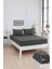 Mirava Premium %100 Pamuk Penye Lastikli Çift Kişilik Çarşaf Takımı (2 Yastık Kılıfı Dahil) Antrasit 160X200CM 4