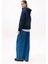 Kadın Regular Fit Kapüşonlu Kanguru Cepli Sweatshirt - Lacivert 3