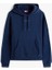 Kadın Regular Fit Kapüşonlu Kanguru Cepli Sweatshirt - Lacivert 5