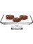 Madlen Crystallin Ayaklı Kare Servis Tabağı 24 cm 4