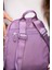 Çok Cepli Kadın Sırt Çantası Küçük Boy Günlük HV4013 Açık Mor 3