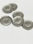 Italyan Kaban Hırka Düğmesi / 6 Lı Set / 2,5 cm / Gümüş Vintage / M03256 5