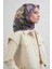 Çiçek Desenli Saf Ipek Twill Eşarp 9414D 84 2