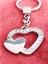 Taşlarla Süslü Kalp Metal Anahtarlık 6