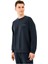 S2510041 M Loose Crewneck Sweat Siyah Erkek Sweatshirt 2