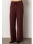 Beli Lastikli Bol Paça Pantolon Bordo 66307 1