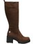 D25KC-2330 Kalin Topuklu Günlük Kahverengi Kadın Çizme 2