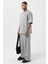 Paça Yırtmatçlı Oversize Eşofman Takım Gri 3