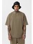 Paça Lastikli Basic Oversize Eşofman Takımı Haki 4
