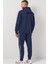 Clup Fleece Gx Trk Suit Erkek Pamuklu Lacivert Eşofman Takımı 3