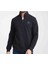Fermuar Yaka Lacivert Regular Fit Sweatshırt 5