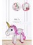 Yerde Durabilen 4 Ayaklı Unicorn Folyo Balon 1