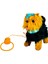 PFT-B267 Peluş Tasmalı Yürüyen Köpek Mavi -Vrd 2