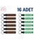 A Kahve & Yeşil, Ekibinde Görev Alanlara, 16'lı Set, Isim Yazılabilir Deri Hatıra Anahtarlık 1