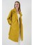 Kadın BDART Desenli Polyester Trençkot, Şal Yaka Green 1