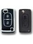 Lüx Peugeot 307 Citroen C3 2 Buton Sustalı Nano Anahtar Kılıfı Siyah Silver Gümüş Renk 1.ci Kailte 2