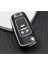 Opel Astra J Insignia Mokka 3 Buton Sustalı Nano Anahtar Kılıfı Siyah Gümüş Silver Renk 1