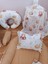 Vizon Ayıcıklı Ponponlu Oval Yataklı 10 Parça Babynest Seti 2