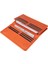 Aura Hakiki Deri, El Yapımı, Telefon Bölmeli, Kadın Cüzdanı, Portakal Renk 4