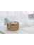 %100 El Yapımı Doğal Hasır Sepet – 23X13 cm | Dekoratif Çok Amaçlı Organizer Sepet | Ev & Restoran Kullanımı 1