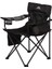 Outdoor Siyah 100KG Çelik Katlanır Kamp Sandalyesi 2