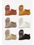 Bistyle 6'lı Sneakers Kaymaz Penye Çorap 20102 Toprak 3