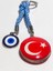 Türk Bayraklı Cam Boncuklu ve Nazar Boncuklu Anahtarlık 4