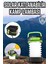 Güneş Enerjili LED Lamba Kamp Lambası Katlanabilir Lamba USB Şarjlı 1