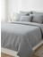 Waves Koleksiyon Gri Yatak Örtüsü Seti - 260X250 cm + 4 Yastık Kılıfı 1
