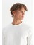 Pamuklu Regular Fit Normal Kesim Bisiklet Yaka Sweatshirt 4