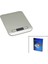 3 KAPASİTE=1000-3000-5000GR/1GR 180X140X18MM Dijital Platin Mutfak Terazi - Tartı Pilli= 2pcs Ince (5067) 1