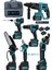 Jetvolt Profesyonel 21V 2.0AH Bez Çantalı Kömürsüz Darbeli 6'lı Set - Mavi 1
