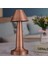 Çatı Model Bronz Renk Şarjlı Dokunmatik 3 Renkli LED Masa Lambası (4887) 5