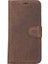 Apple iPhone 14 Pro Uyumlu Deri Cüzdanlı Kılıf Mwwn G2 Kahve 4