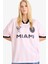 MLS Oversize Geniş Kalıp Sırt Baskılı Kısa Kollu Tişört G0480AX25AU 3