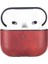 Apple Airpods 3.nesil Uyumlu Deri Kılıf Juni Aa4 Kırmızı 4
