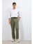 Regular Fit Düz Paça Chino Kanvas Pantolon E8064AX25AU 1