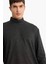 Regular Fit Yarım Balıkçı Yaka Sweatshirt E9625AX25AU 4