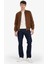 Slim Fit Dar Kesim Süet Kolej Yaka Fermuarlı Çift Cepli Mevsimlik Baharlık Bomber Mont Ceket A3866AX25AU 5