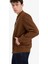 Slim Fit Dar Kesim Süet Kolej Yaka Fermuarlı Çift Cepli Mevsimlik Baharlık Bomber Mont Ceket A3866AX25AU 7