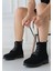 Kolly Siyah Süet Bağcıklı Bot - Lisinya 1