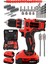 Jetvolt 12V 2.0AH Şarjlı Matkap Metal Şanzıman Bakır Sargılı Çift Akülü 84 Parça Set - Kırmızı 1