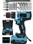 Jetvolt 12V 1.5AH Çelik Şanzıman Çift Akülü Darbeli Şarjlı Matkap Akülü Vidalama - Mavi 1