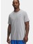 6004143-011-UA 60/40S Sports Wm Ss Gri Bisiklet Yaka Normal Düz Erkek T-Shirt 1