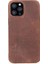 Apple iPhone 12 Pro Max Uyumlu Deri Arka Kapak Rock G2 Kahve 5